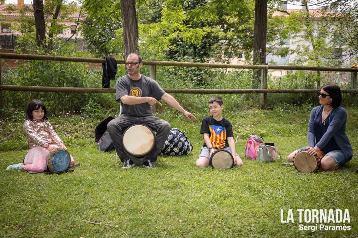 Taller percussió. Festival Espurnes. Llagostera