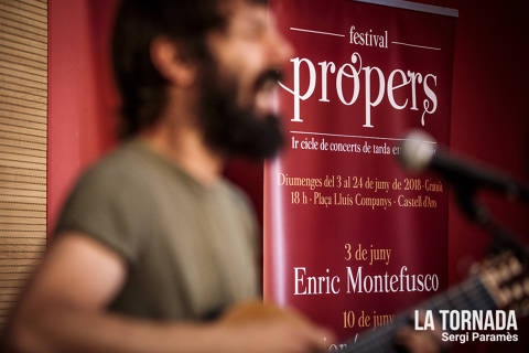 Enric Montefusco a Castell d'Aro. Festival Propers